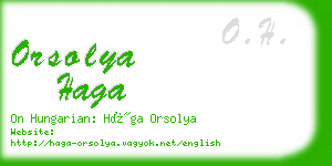 orsolya haga business card